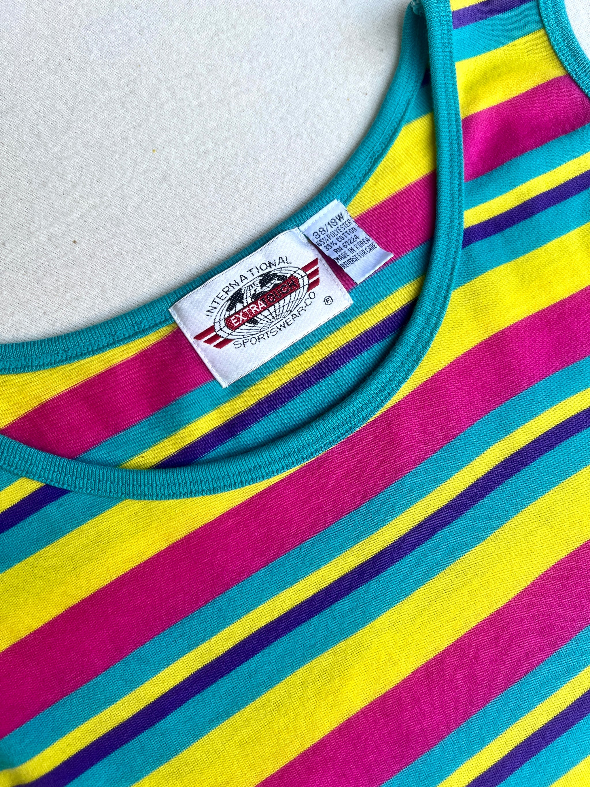 90s International Sportswear Candy Striped Tank – Future